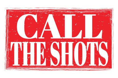 Şutları Çağır, kırmızı pul işareti üzerine yazılmış kelimeler