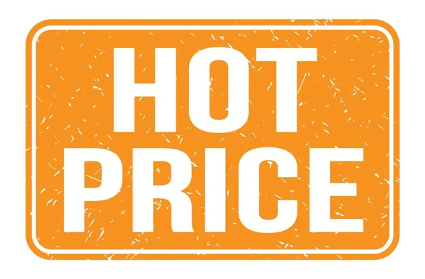 Hot Price Ord Skrivna Orange Rektangel Stämpel Tecken — Stockfoto