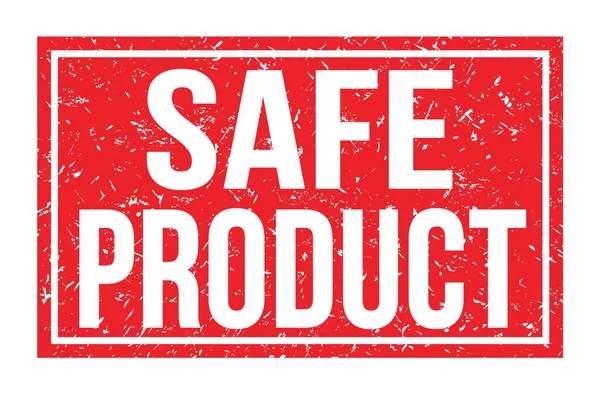 Säkerhet Produkt Ord Skrivna Röd Rektangel Stämpel Tecken — Stockfoto
