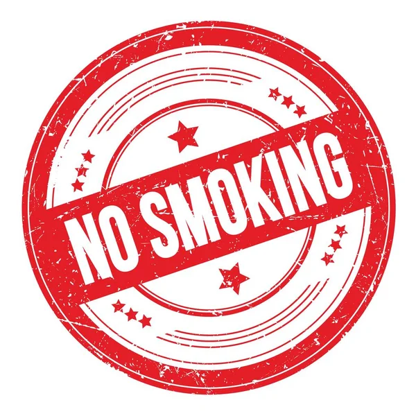 Niet Roken Tekst Rode Ronde Grungy Textuur Stempel — Stockfoto