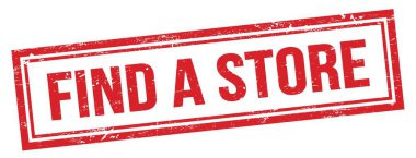 Kırmızı grungy vintage dikdörtgen damgalı bir STORE metni bul.