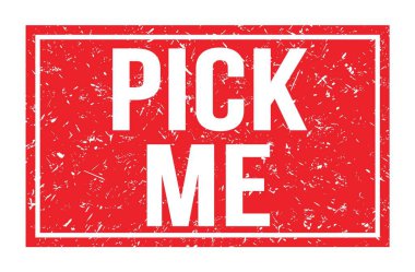 ME seçin, kırmızı dikdörtgen damga işareti üzerine yazılmış kelimeler