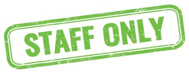 Personel sadece yeşil grungy vintage dikdörtgen damgalı metin.