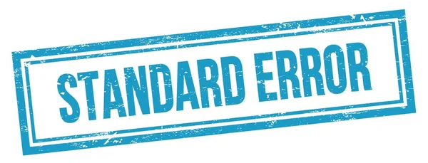 Standard Error Texto Azul Grungy Vintage Retângulo Selo — Fotografia de Stock