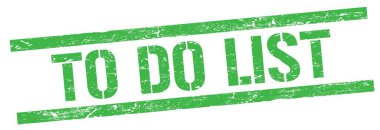 Yeşil grungy dikdörtgen damga işareti üzerinde LIST metin yapmak.