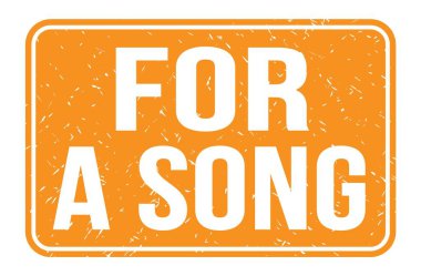 A Song için, turuncu dikdörtgen mühür üzerine yazılmış kelimeler