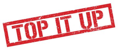 Kırmızı çirkin dikdörtgen damga işaretinin üstünde.