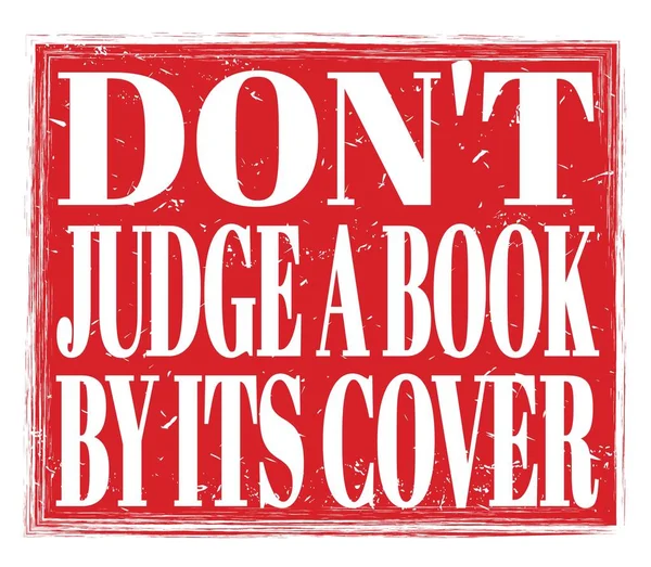 Don Judge Book Its Cover Написаний Червоному Гранжевому Знаку Марки — стокове фото