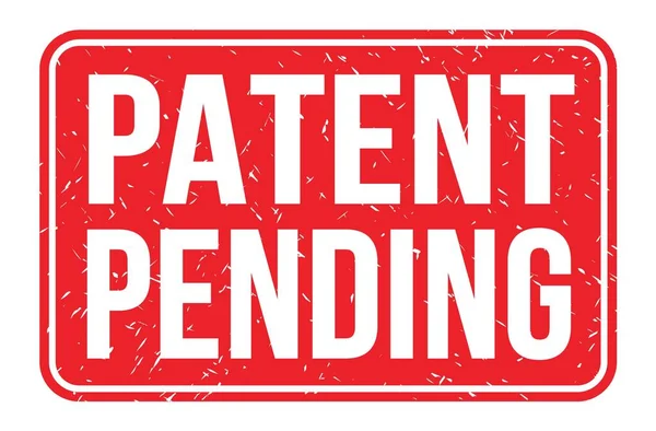 Patent Pending Λέξεις Γραμμένες Κόκκινο Ορθογώνιο Σήμα Σφραγίδα — Φωτογραφία Αρχείου