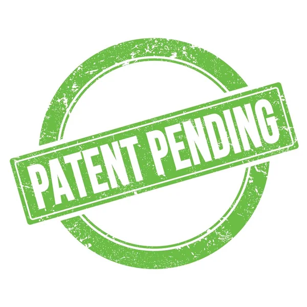 Patent Pending Κείμενο Πράσινο Grungy Στρογγυλό Vintage Σφραγίδα — Φωτογραφία Αρχείου