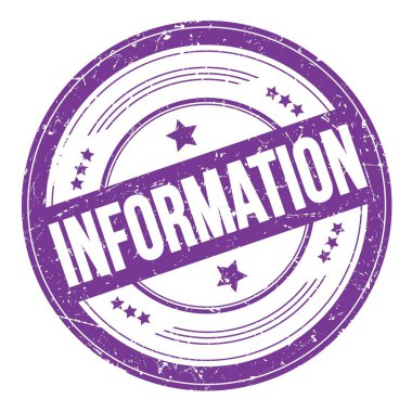 Mor çivit üzerine Bilgilendirme metni pasaklı doku damgası.