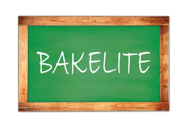 Bakelite Szöveget Írt Zöld Fából Készült Keret Iskolai Táblán — Stock Fotó