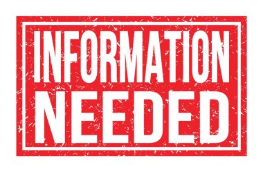 Bilgilendirme Gereklidir, kırmızı dikdörtgen mühür işareti üzerine yazılan kelimeler