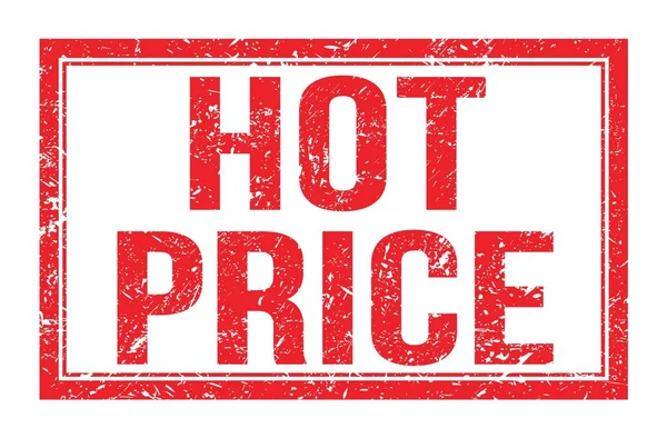Hot Price Words Written Red Rectangle Stamp Sign — Stock Photo, Image