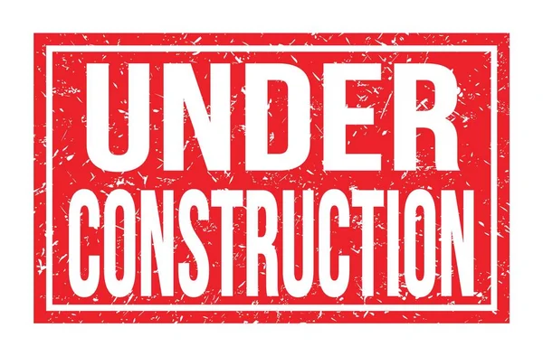 Construction Words Written Red Rectangle Stamp Sign — Stock Photo, Image