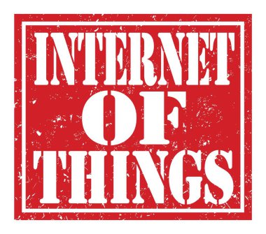 Nesnelerin İnterneti, kırmızı pul üzerine yazılmış kelimeler