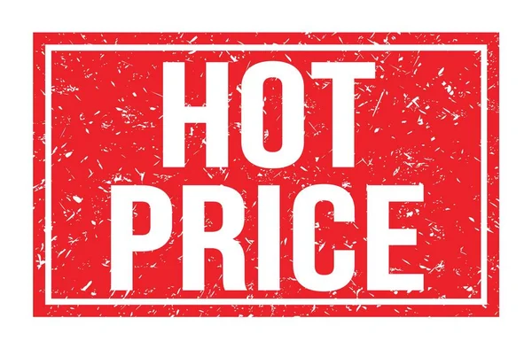 Hot Price Слова Написані Позначці Маркування Червоного Прямокутника — стокове фото