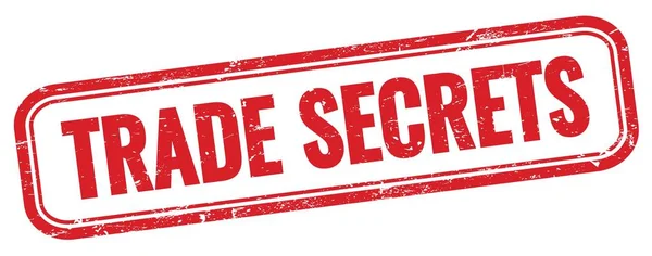 Trade Secrets Text Red Grungy Vintage Rectangle Stamp — Stock Photo, Image