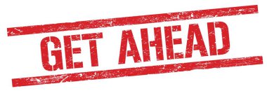 Kırmızı grungy dikdörtgen damga işareti üzerinde İleri Git metni.