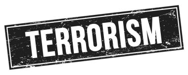 Siyah grungy dikdörtgen damga işareti üzerinde TERRORISM metin.