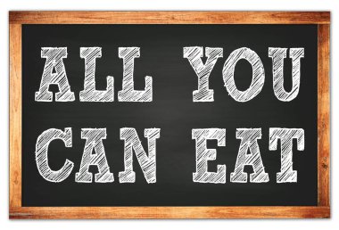 Siyah ahşap çerçeve okul tahtasına yazılan her şeyi yiyebilirsin.