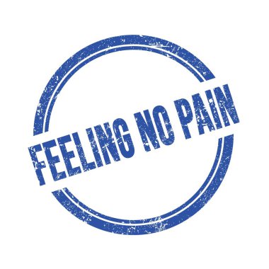 Mavi grungy vintage yuvarlak damgalı 