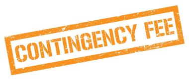 Devamlılık Ücreti Turuncu Kirli Dikdörtgen Mühür İşareti.