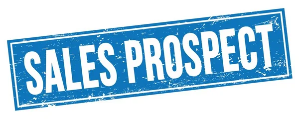 Sales Prospect Words Written Blue Stamp Sign — 图库照片