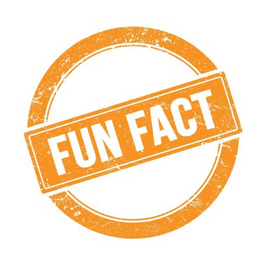 Turuncu grungy yuvarlak vintage damga üzerine eğlenceli gerçek metin.