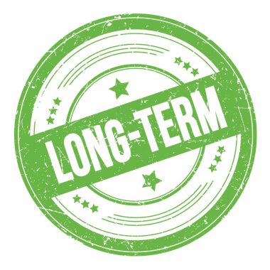 Yeşil yuvarlak grungy doku damgasıyla ilgili uzun dönem metni.