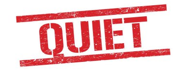 Kırmızı grungy dikdörtgen damga işareti üzerinde sessiz metin.