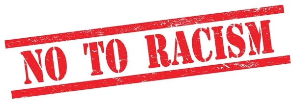 Não Para Racismo Texto Retângulo Grungy Vermelho Carimbo Vintage — Fotografia de Stock