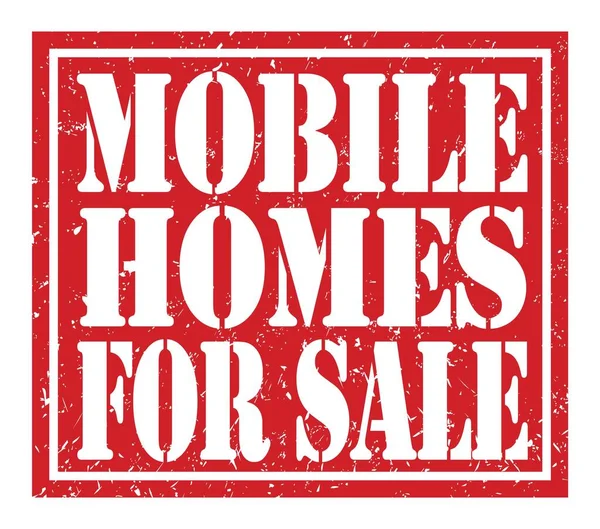 Mobile Homes Sale Worte Auf Rotem Stempelschild Geschrieben — Stockfoto