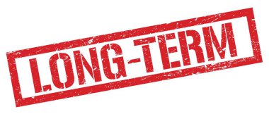 Uzun-dönem kırmızı grungy dikdörtgen mühür işareti.