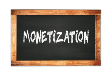 Siyah ahşap çerçeve okul tahtasına yazılmış Montecito metni.