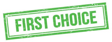 İLK CHOICE Yeşil grungy vintage dikdörtgen damgalı metin.