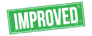 Yeşil grungy dikdörtgen mühür işareti üzerinde IMPROVED metin.