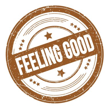 Kahverengi yuvarlak dokuma damgasıyla ilgili iyi şeyler hissediyorum..