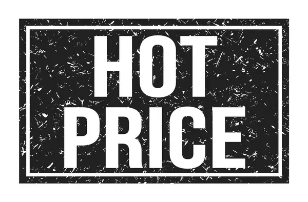 Hot Price Ord Skrivna Svart Rektangel Stämpel Tecken — Stockfoto