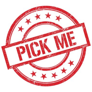 Kırmızı yuvarlak plastik damga üzerine yazılmış ME metnini seç.