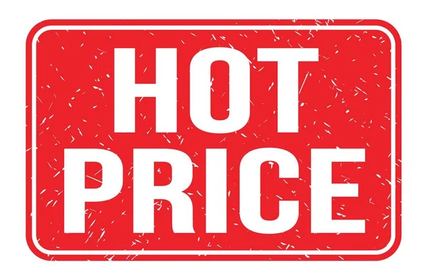 Hot Price Ord Skrivna Röd Rektangel Stämpel Tecken — Stockfoto
