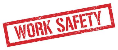 İş Güvenliği Kırmızı Pis Dikdörtgen Damga İşareti.