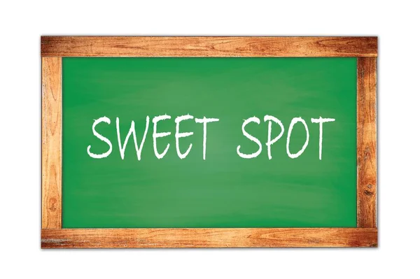 Teks Spot Sweet Ditulis Pada Papan Tulis Sekolah Bingkai Kayu — Stok Foto