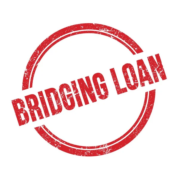 Bridging Loan Text Written Red Grungy Vintage Stamp — Stock Photo, Image