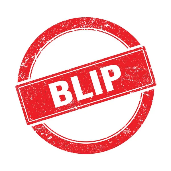 그르지 빈티지 우표에 Blip 텍스트 — 스톡 사진