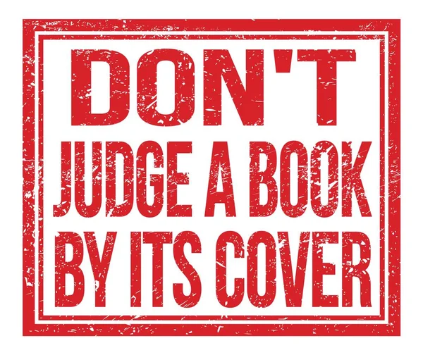 Não Junte Livro Pela Sua Cobertura Escrito Sinal Carimbo Grungy — Fotografia de Stock