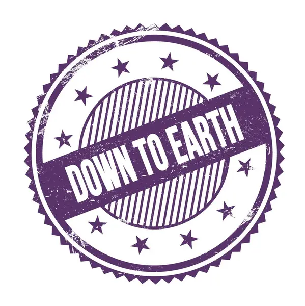 Earth Text Written Purple Indigo Grungy Cig Cak Border Stamp — Stock fotografie