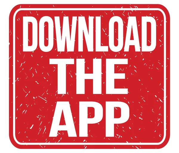 Download App Text Auf Rotem Vintage Stempelschild Geschrieben — Stockfoto