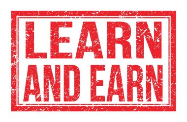 EARN VE EARN, kırmızı dikdörtgen mühür üzerine yazılmış kelimeler