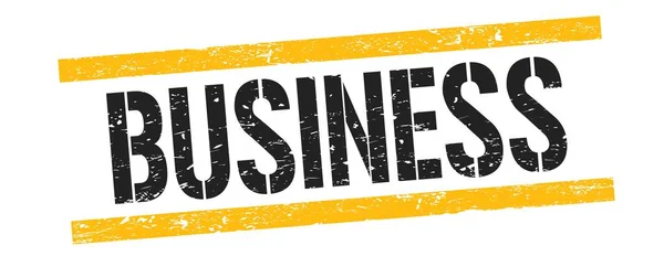 黒の黄色のグランジーラインスタンプ記号のビジネステキスト — ストック写真